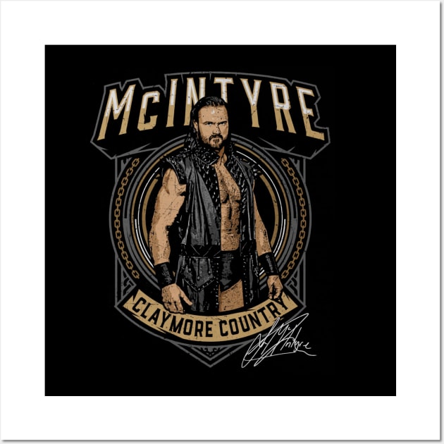 Drew McIntyre Claymore Country Wall Art by MunMun_Design